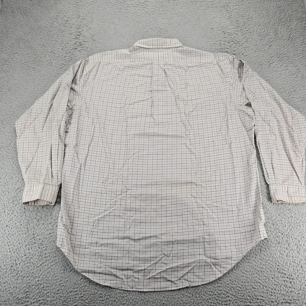 Ralph Lauren Shirt Mens‎ 16.5 - 34/35 Tan Pony Long Sleeve Plaid Yarmouth